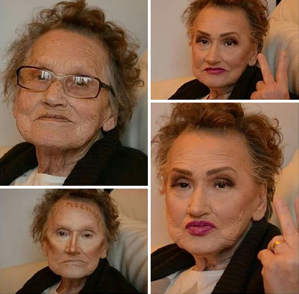 Hit Internetu: Makijaż totalnie odmienił 80-latkę!